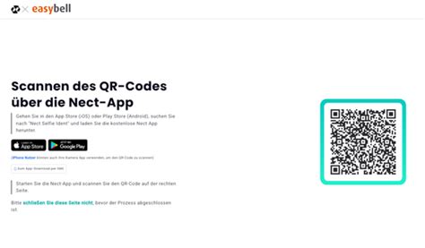 nect app qr code finden